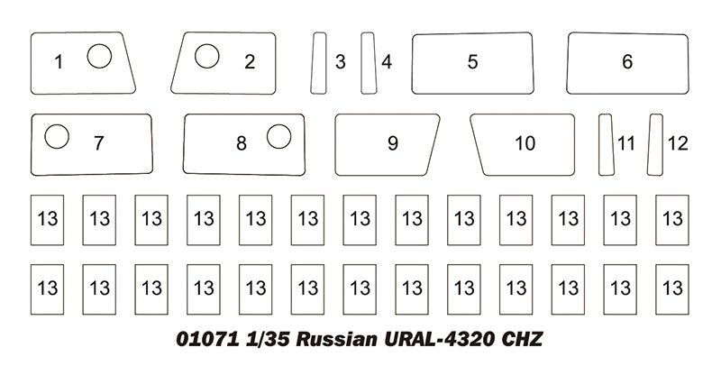 Trumpeter 01071 Russian URAL-4320 CHZ 1/35 – Bild 5