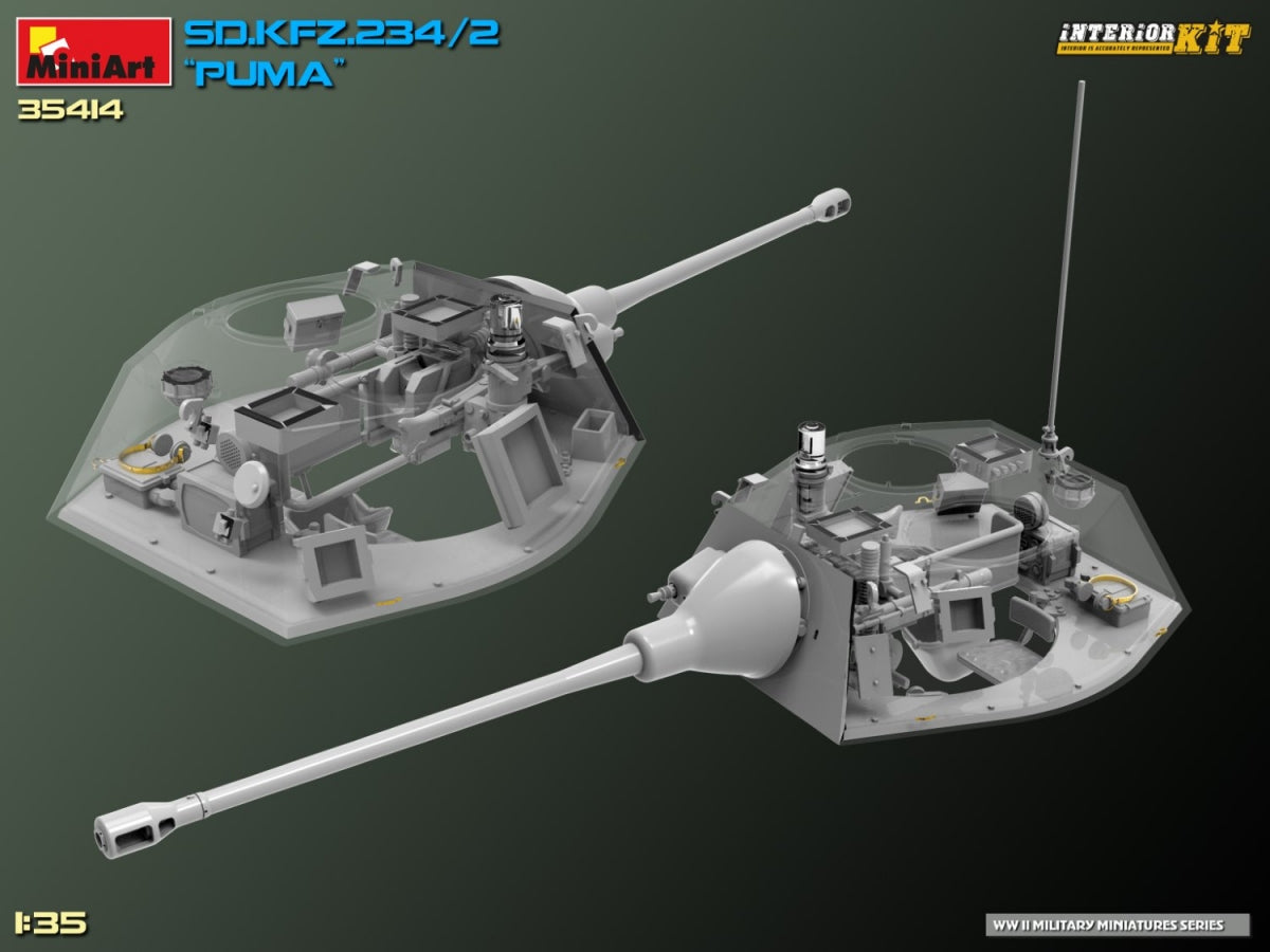 MiniArt 35414 Sd.Kfz. 234/2 PUMA. INTERIOR KIT 1/35 – Bild 26
