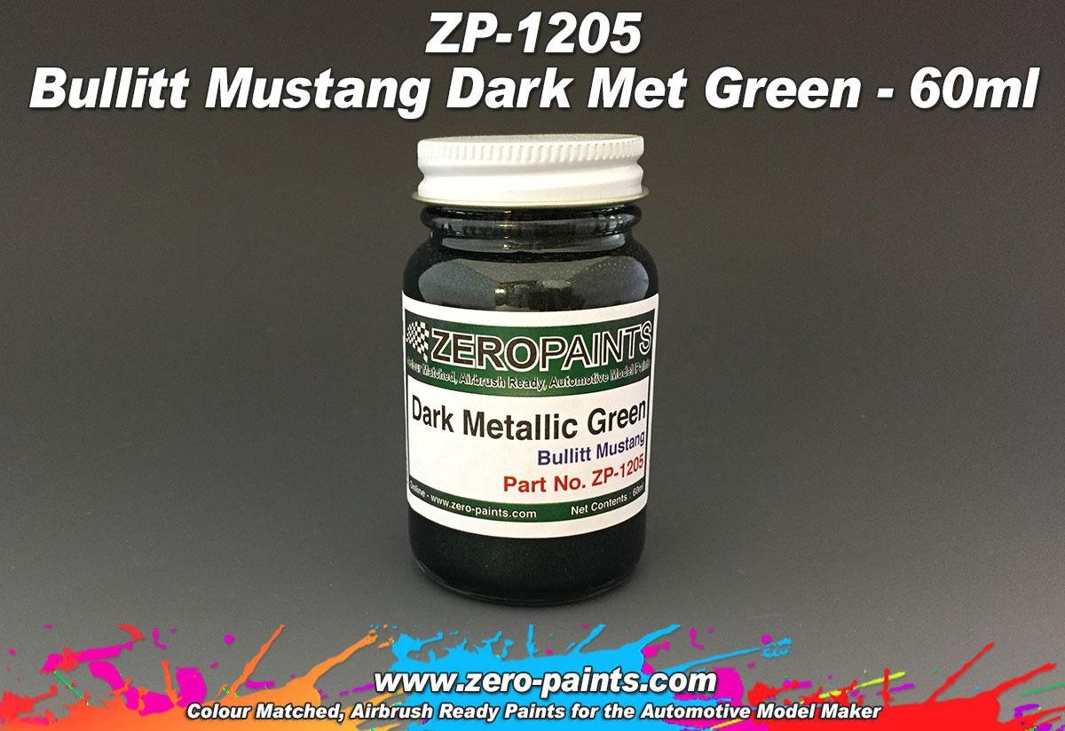 Peinture Zero Paints ZP-1205 Bullit Mustang - Vert foncé métallisé 60 ml