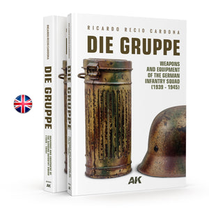 AK Interactive AK130025 DIE GRUPPE – WEAPONS AND EQUIPMENT OF THE GERMAN INFANTRY SQUAD (1939 – 1945) ( EN )