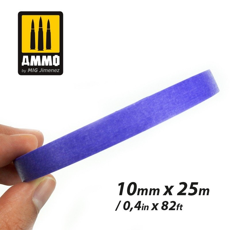 AMMO of Mig Jimenez 8242 SOFTOUCH VELVET MASKING TAPE 3 (10mm X 25M) – Bild 2