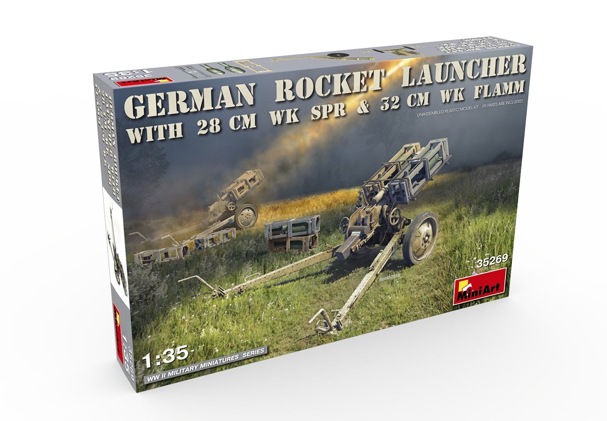 MiniArt 35269 GERMAN ROCKET LAUNCHER with 28cm WK Spr &amp;amp; 32cm WK Flamm 1/35 – Bild 2