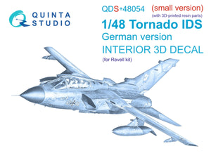 Quinta Studio QDS+48054 Tornado IDS German 3D-Printed &amp;amp; coloured Interior on decal paper (Revell) (small version) (with 3D-printed resin parts) 1/48