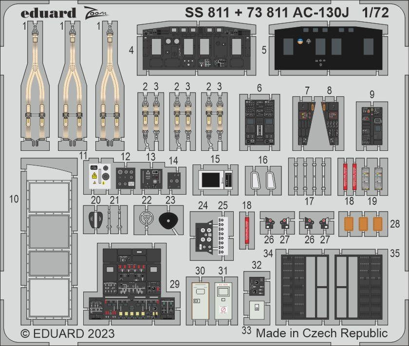 Eduard BIG72178 AC-130J PART I ZVEZDA 1/72 – imagen 5