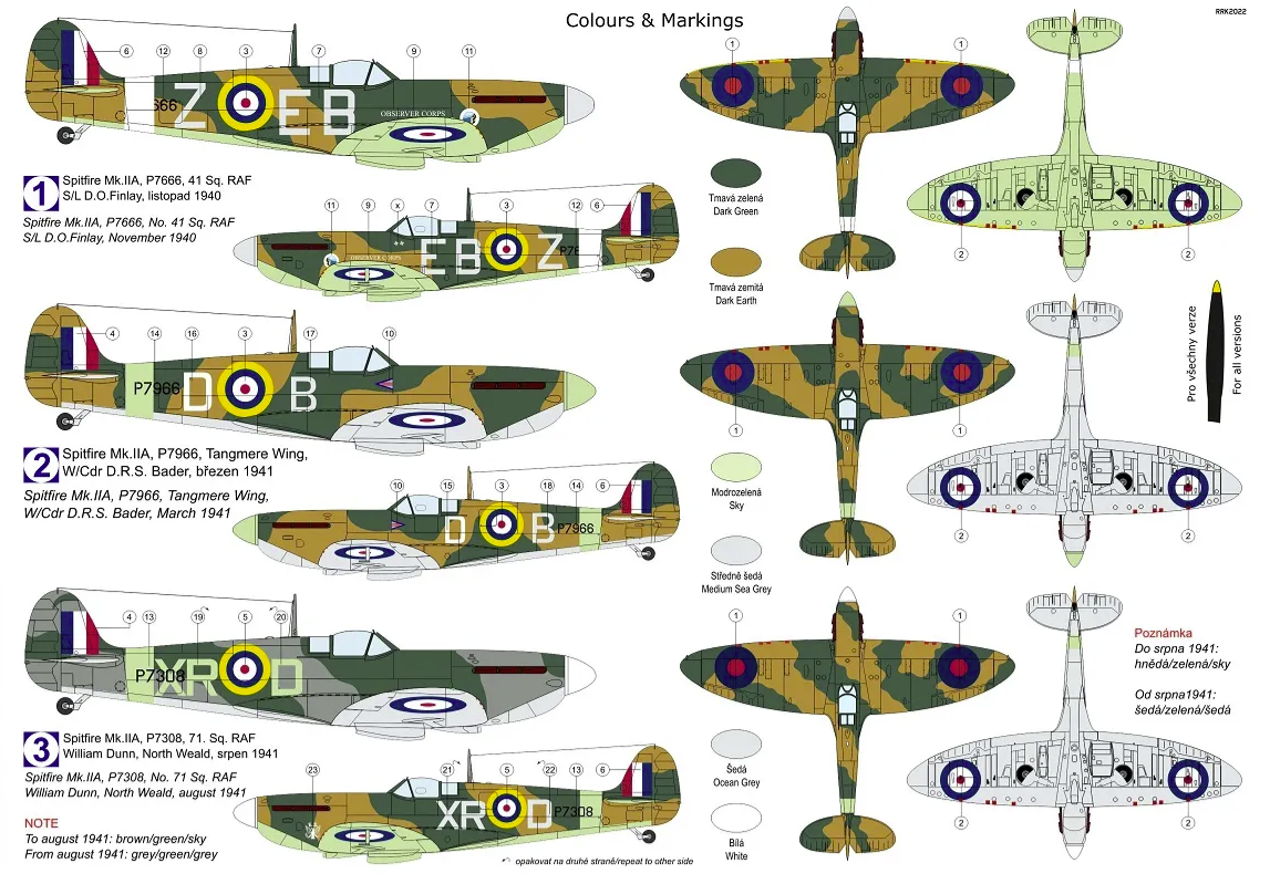 Kovozavody Prostejov KPM0306 Spitfire Mk.IIa „Aces“ 1/72 – Bild 2