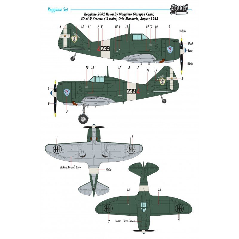 Sword 72110 Reggiane Fighter 6pcs 1/72 – image 6