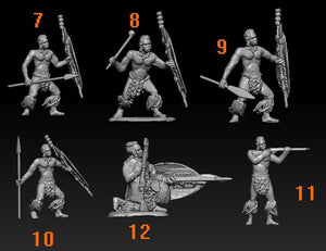 Hat 8316 Unmarried Zulu Warriors 1/72