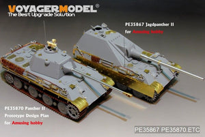 Voyager Model PE35867 WWII German Jagdpanther II tank destroyer basic gor AMUSING HOBBY 1/35 – Bild 9