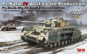 Rye Field Modèle 5033 Pz.Kpfw.IV Ausf.J Production tardive/ Pz.Beob.Wg.IV Ausf.J 2 en 1 1/35