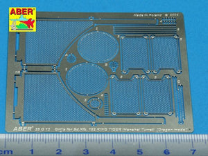 Aber 35G13 Grilles for german tank Sd.Kfz.182 King Tiger (Henshel Turret) 1/35 – Bild 2