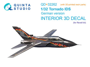 Quinta Studio QD+32262 Tornado IDS German 3D-Printed &amp; coloured Interior on decal paper (Revell) (with 3D-printed resin parts) 1/32
