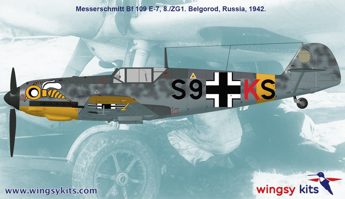 Wingsy Kits D5-11 German WWII Fighter MESSERSCHMITT Bf 109 E-7 1/48 – Bild 3