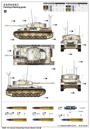 Trumpeter 00922 German Pz.Beob.Wg. IV Ausf.J Medium Tank 1/16 – imagen 4