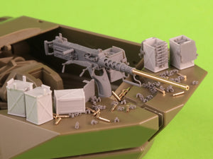 Master GM-35-070 Browning M2HB .50 cal (12,7mm) - z mocowaniem do niszczyciela czołgów M10 (kołyska D70627 z małą skrzynką amunicyjną D68375) 1/35 – imagen 9