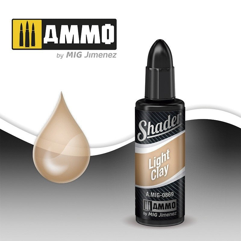 AMMO de Mig Jimenez A.MIG 0869 LIGHT CLAY SHADER 10ML