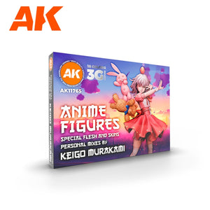 AK Interactive AK11765 SIGNATURE SET – KEIGO MURAKAMI PERSONAL MIXES – ANIME FIGURES PAINT SET 18x17 ml