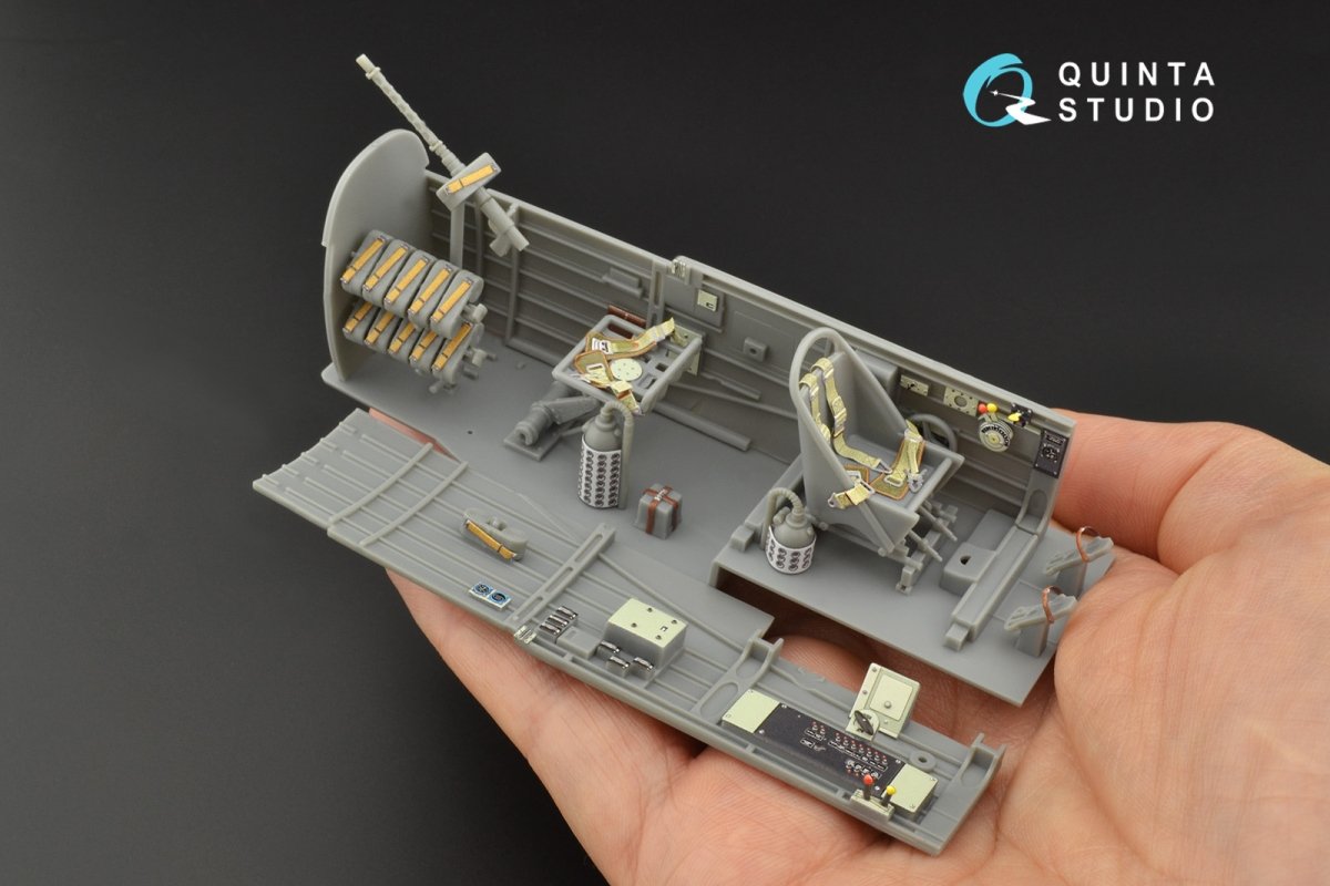 Quinta Studio QD32091 Ju 87A 3D-Printed &amp;amp; coloured Interior on decal paper (Trumpeter) 1/32 – immagine 10