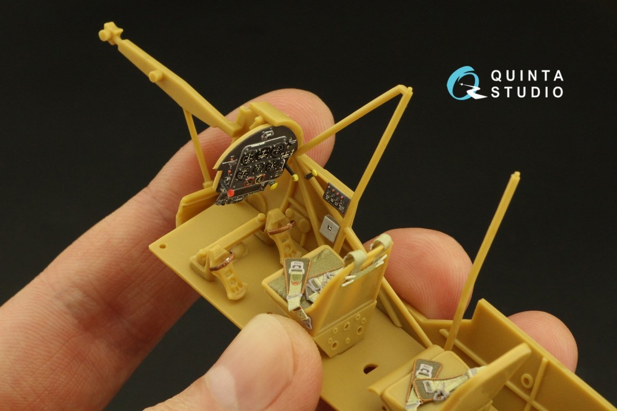 Quinta Studio QD35072 Fi 156C 3D-Printed &amp;amp; coloured Interior on decal paper (Hobby Boss (ex-Tristar)) 1/35 – zdjęcie 8