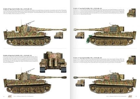 AK Interactive AK916 1944 GERMAN ARMOUR IN NORMANDY – CAMOUFLAGE PROFILE GUIDE – immagine 4