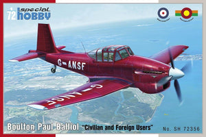 Special Hobby 72356 Boulton Paul Balliol « Utilisateurs civils et étrangers » (1/72)