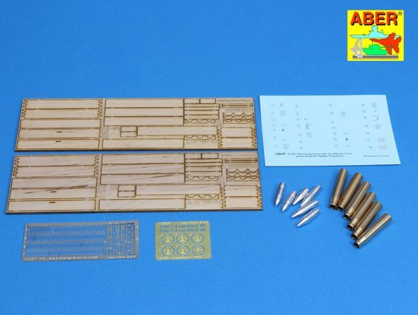 Aber 16057 Deux caisses de transport contenant six munitions différentes de 7,5 cm pour PzKpfw. IV, Ausf, HJ (1/16)