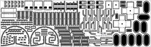 Pontos 23002F1 USS BB-63 Missouri 1945 Detail Up Set (Teak tone stained wooden deck) 1/200 – imagen 8