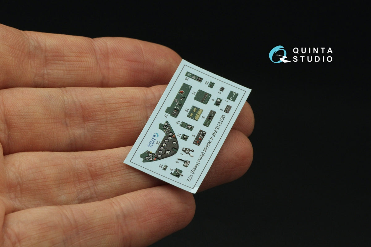 Quinta Studio QD72115 F4F-4 Wildcat 3D-Printed coloured Interior on decal paper (Arma Hobby) 1/72 – zdjęcie 4