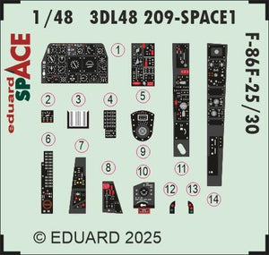 Eduard 3DL48209 F-86F-25/30 SPACE Airfix 1/48 – Bild 3