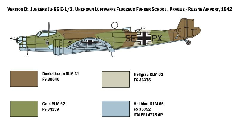 Italeri 1391 JU 86 E1/E2 1/72 – immagine 4
