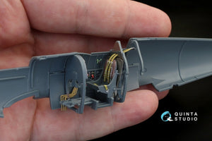 Quinta Studio QD48119 Spitfire Mk.IX 3D-Printed &amp;amp; coloured Interior on decal paper (for Eduard kit) 1/48 – immagine 5