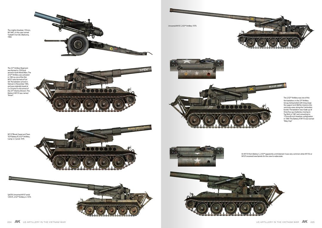 AK Interactive AK130007 AMERICAN ARTILLERY IN VIETNAM EN – immagine 16