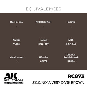 AK Interactive RC873 SCC n° 1A Brun très foncé 17 ml – image 3