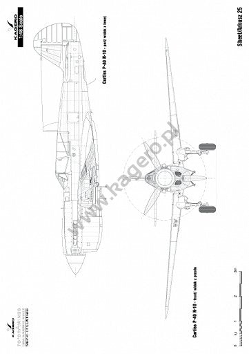 Kagero 7037 Curtiss P-40 F,K,L,M,N models EN/PL – imagen 3