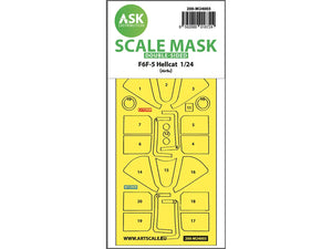 Art Scale Kit M24003 F6F-5 Hellcat Double-Sided Express Masks for Airfix 1/24
