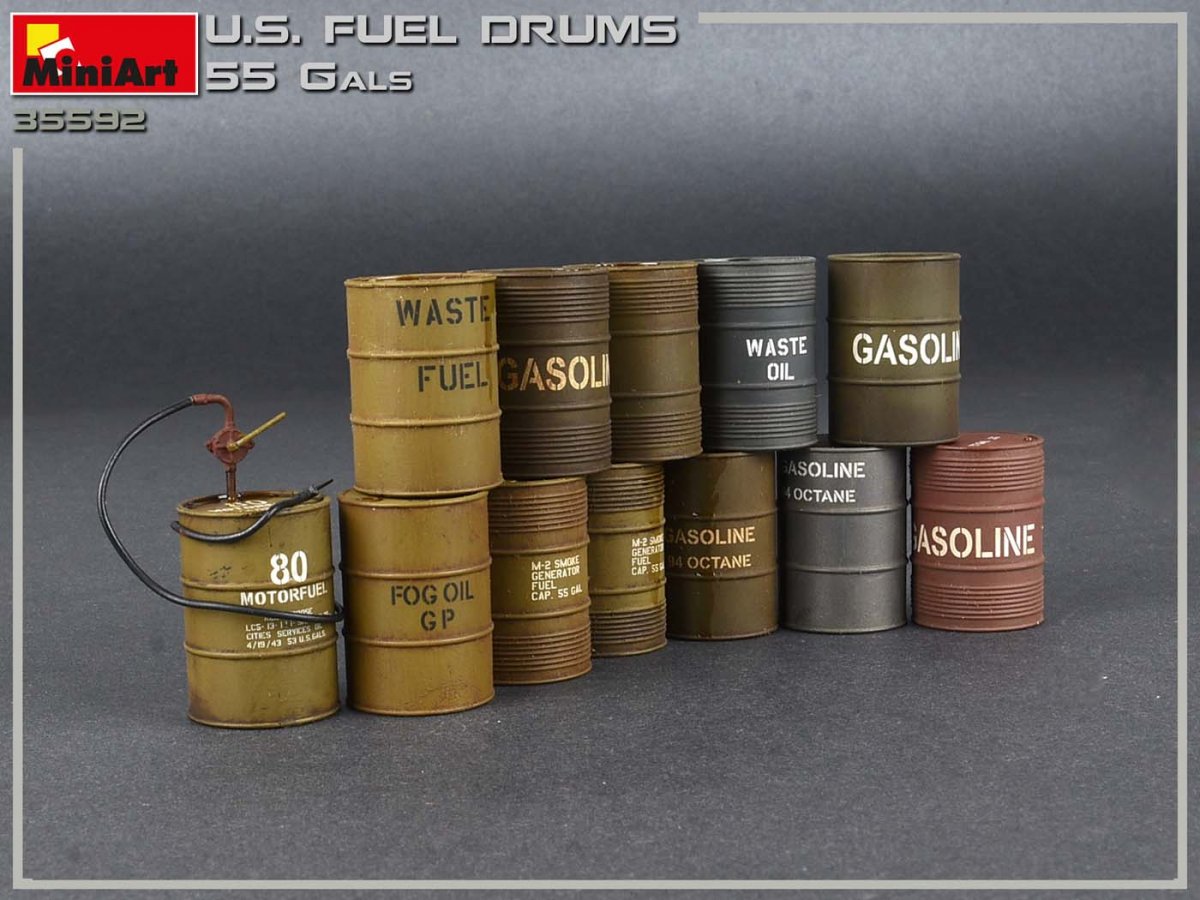 MiniArt 35592 U.S. FUEL DRUMS 55 GALS. 1/35 – Bild 4