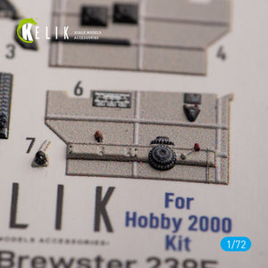 KELIK K72146 Brewster 239E - décalcomanies 3D intérieures pour maquette Hobby 2000/Hasegawa au 1/72 – image 3