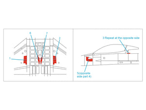 Quinta Studio QP48026 F-16 block 30/32 reinforcement plates (Hasegawa) 1/48 – zdjęcie 5