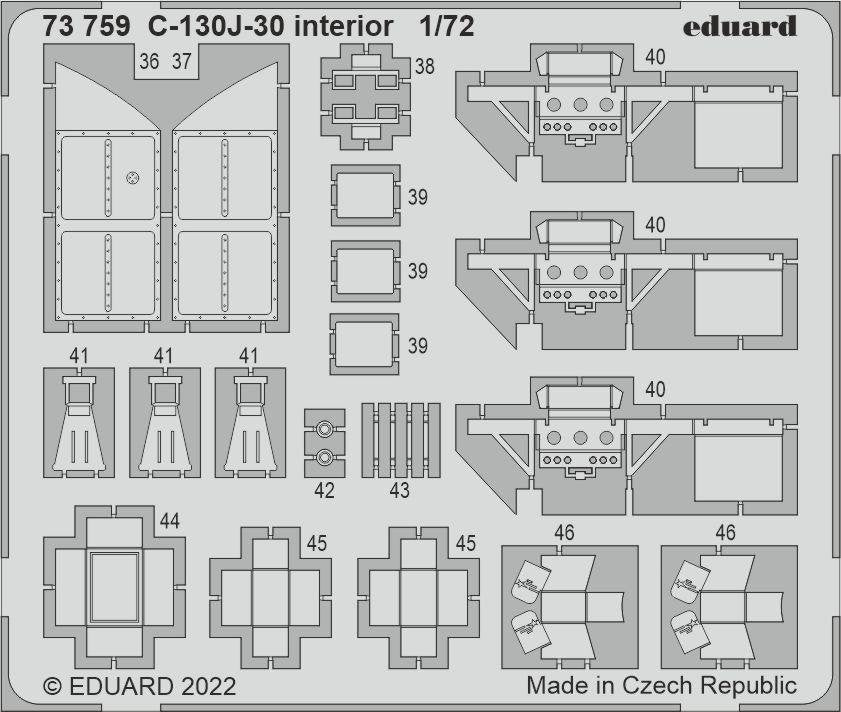 Eduard BIG72168 C-130J-30 PART I ZVEZDA 1/72 – imagen 4