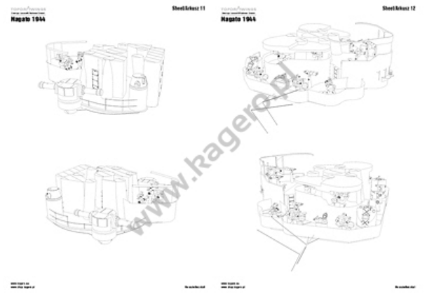 Kagero 7090 The Japanese Battleship Nagato 1944 EN/PL – immagine 4