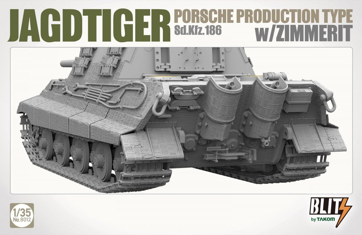 Takom 8012 JAGDTIGER PORSCHE PRODUCTION TYPE Sd.Kfz.186 w/ZIMMERIT 1/35 – Bild 5