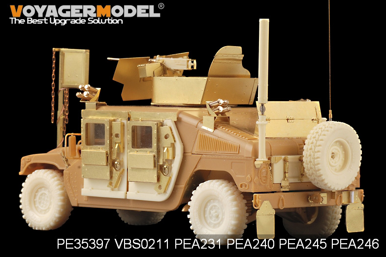 Voyager Model PEA245 Modern HUMVEE/DUMVEE family Super Swaper wheels w/spare wheel (GP) 1/35 – Bild 4