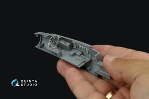 Intérieur imprimé en 3D et coloré sur papier décalcomanie Quinta Studio QD72079 F-15C Early/F-15A/F-15J early (GWH) 1/72 – image 8