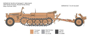 Italeri 6595 Sd. Kfz. 10 Demag D7 with 7,5 cm leIG 18 and crew 1/35 – Bild 5