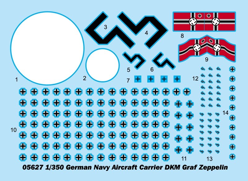 Trumpeter 05627 German Navy Aircraft Carrier DKM Graf Zeppelin 1/350 – zdjęcie 4
