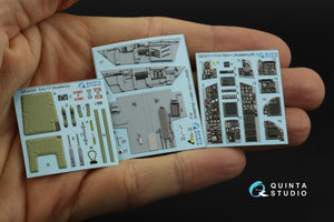 Quinta Studio QD32111 F/A-18A++ 3D-Printed &amp;amp; coloured Interior on decal paper (Academy) 1/32 – immagine 2