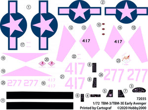 Hobby 2000 72035 TBM-3/3E AVENGER Early ( Hasegawa ) 1/72 – imagen 2