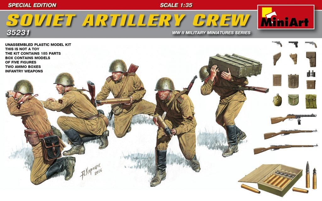 MiniArt 35231 ÉQUIPAGE D&amp;#39;ARTILLERIE SOVIÉTIQUE. ÉDITION SPÉCIALE 1/35