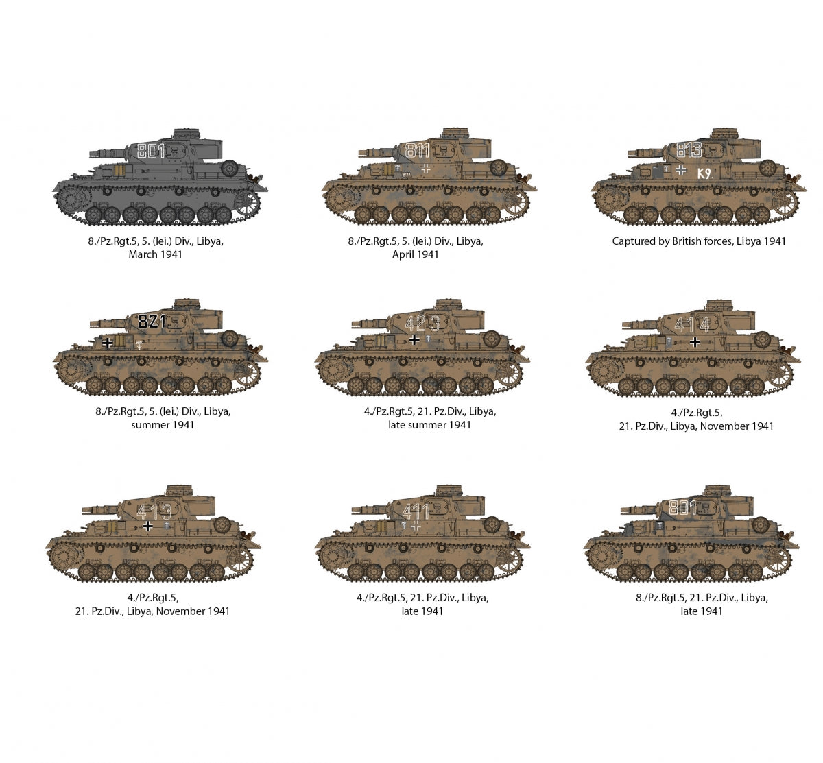 AK Interactive AK35504-B PZ.KPFW.IV AUSF.D AFRIKA KORPS + 5 FIGURINES ÉQUIPAGE DE CHARS ALLEMAND AFRIKA KORPS 1/35 – image 19