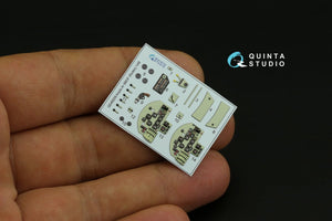 Quinta Studio QD48209 Arado Ar 68 E/F 3D-Printed &amp;amp; coloured Interior on decal paper (Roden) 1/48 – immagine 3