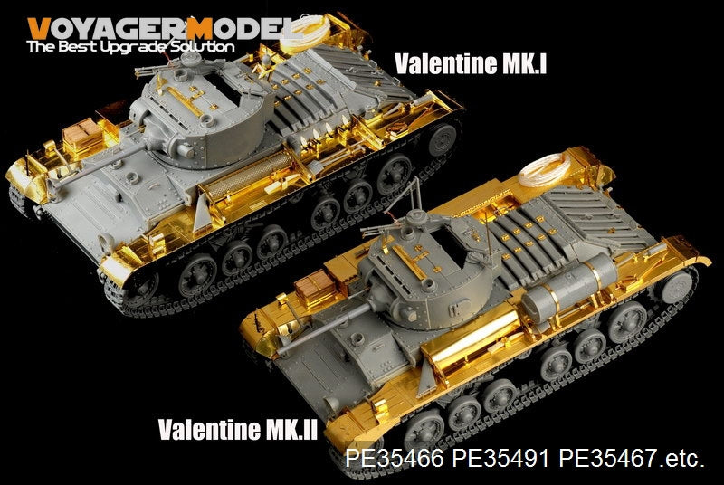 Voyager Model PE35491 WWII British Valentine Mk.II Infantry Tank basic For AFV CLUB 35185 1/35 – imagen 11